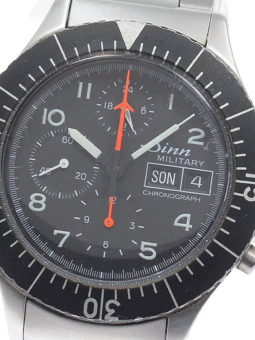 Sinn 156.B Military Chronograph Day date black Dial Automatic Men's Watch_948595